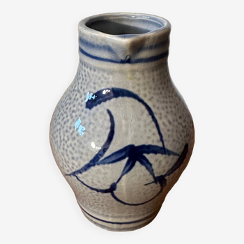 Small Alsatian salt stoneware pitcher early 20th century h 12.5 cm