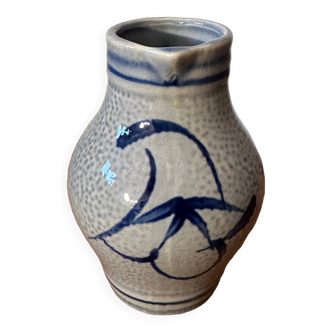 Small Alsatian salt stoneware pitcher early 20th century h 12.5 cm