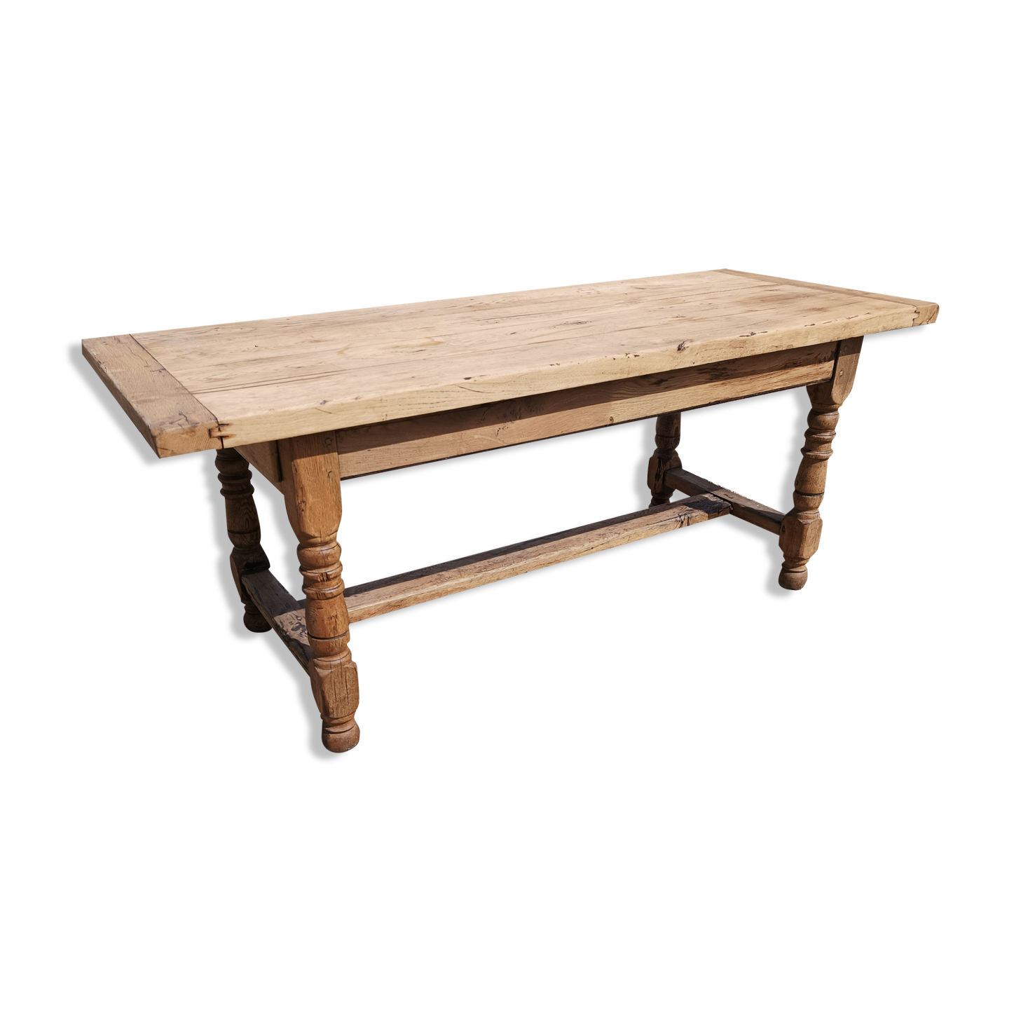 solid oak farmhouse table