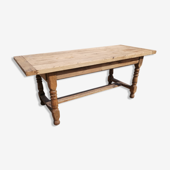 solid oak farmhouse table