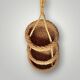 Vintage natural rush three-tier hanging basket