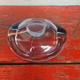Holmegaard empty pocket or Swedish Ashtray crystal blue