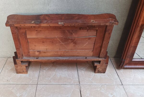 Grand miroir Empire en acajou