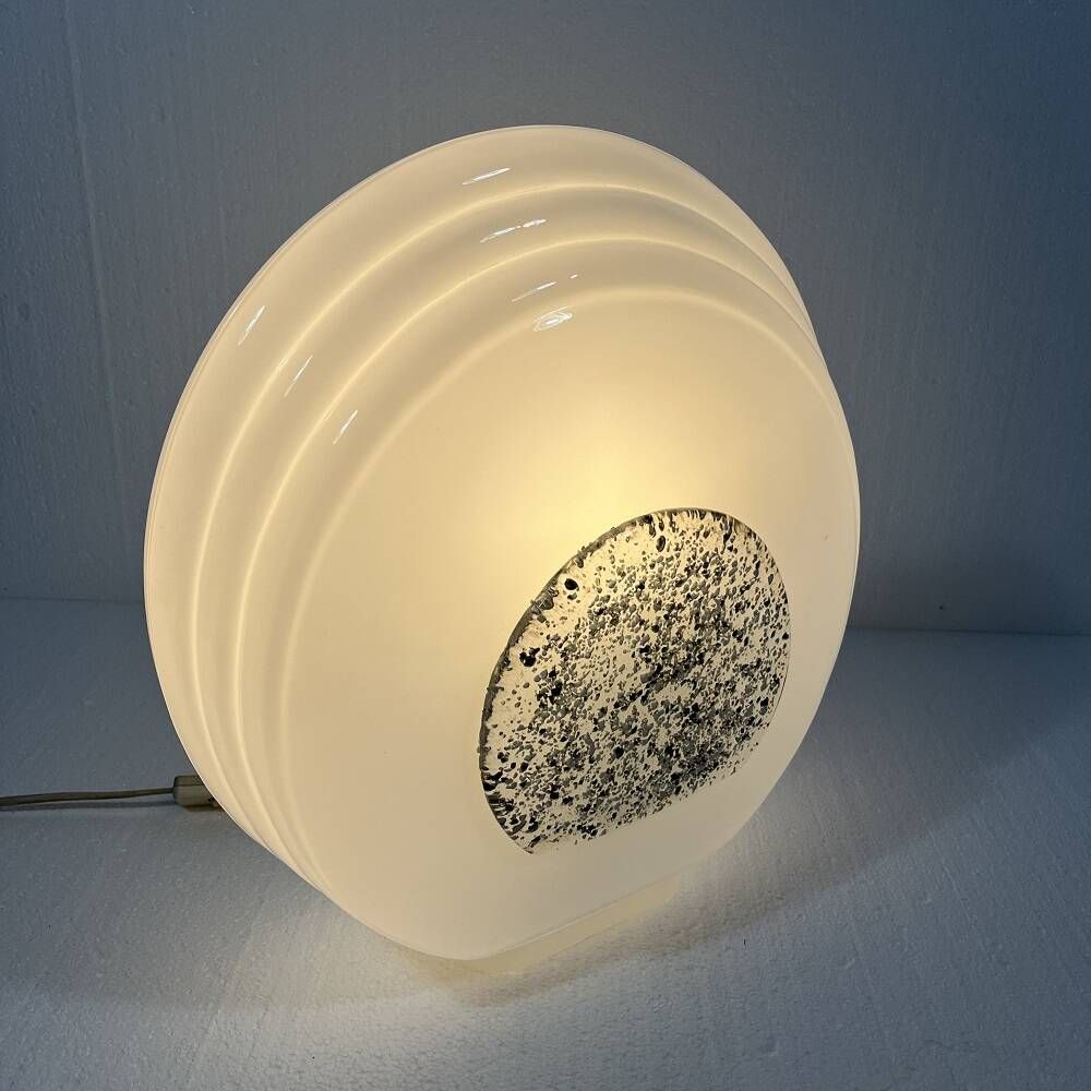 Large glass table lamp  1970’s