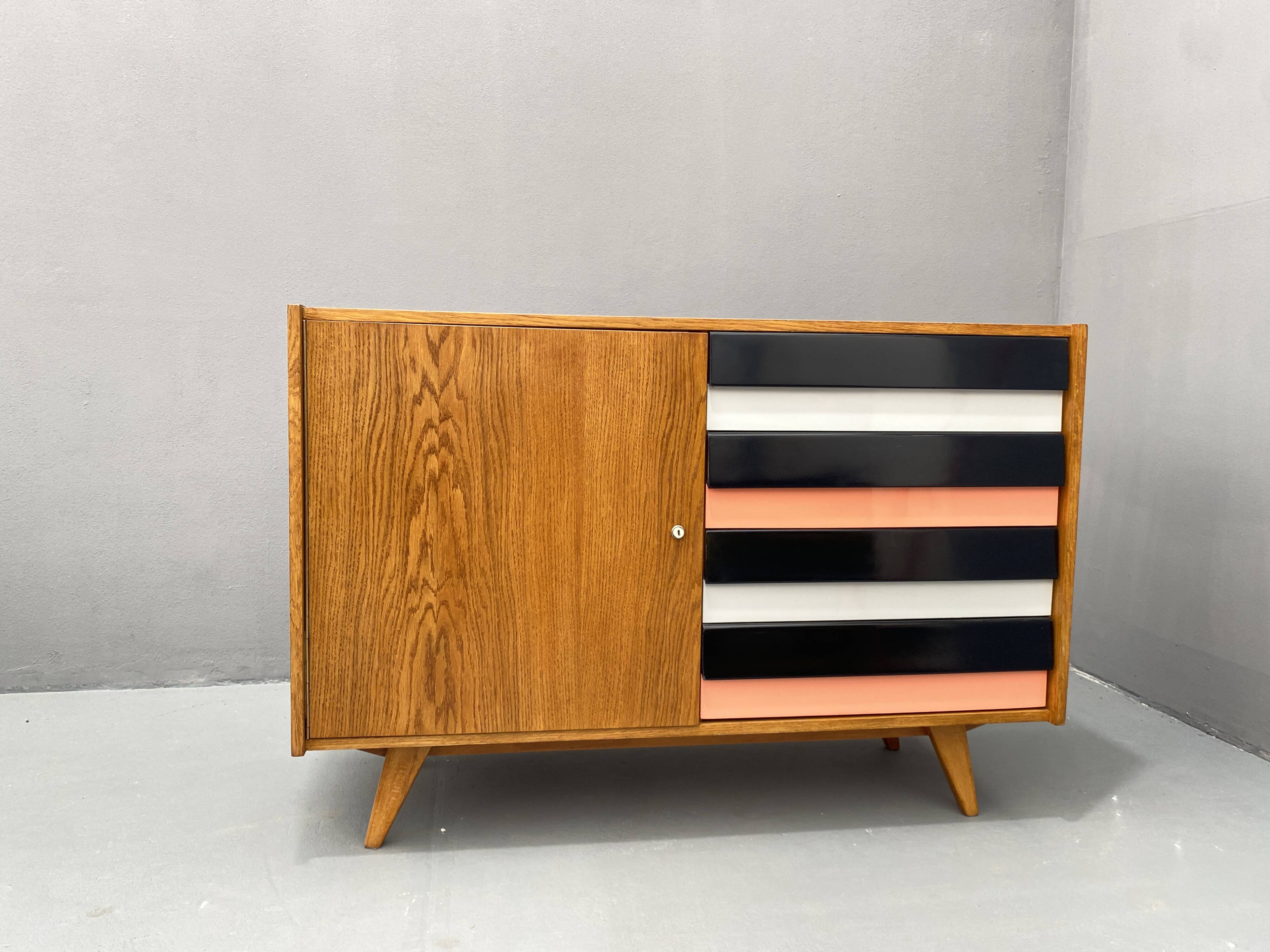 Mid century chest of drawers U-458 by Jiri Jiroutek, Czechoslovakia, 1960´s