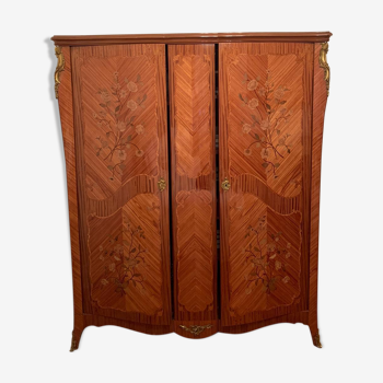 Louis XV style wardrobe rosewood