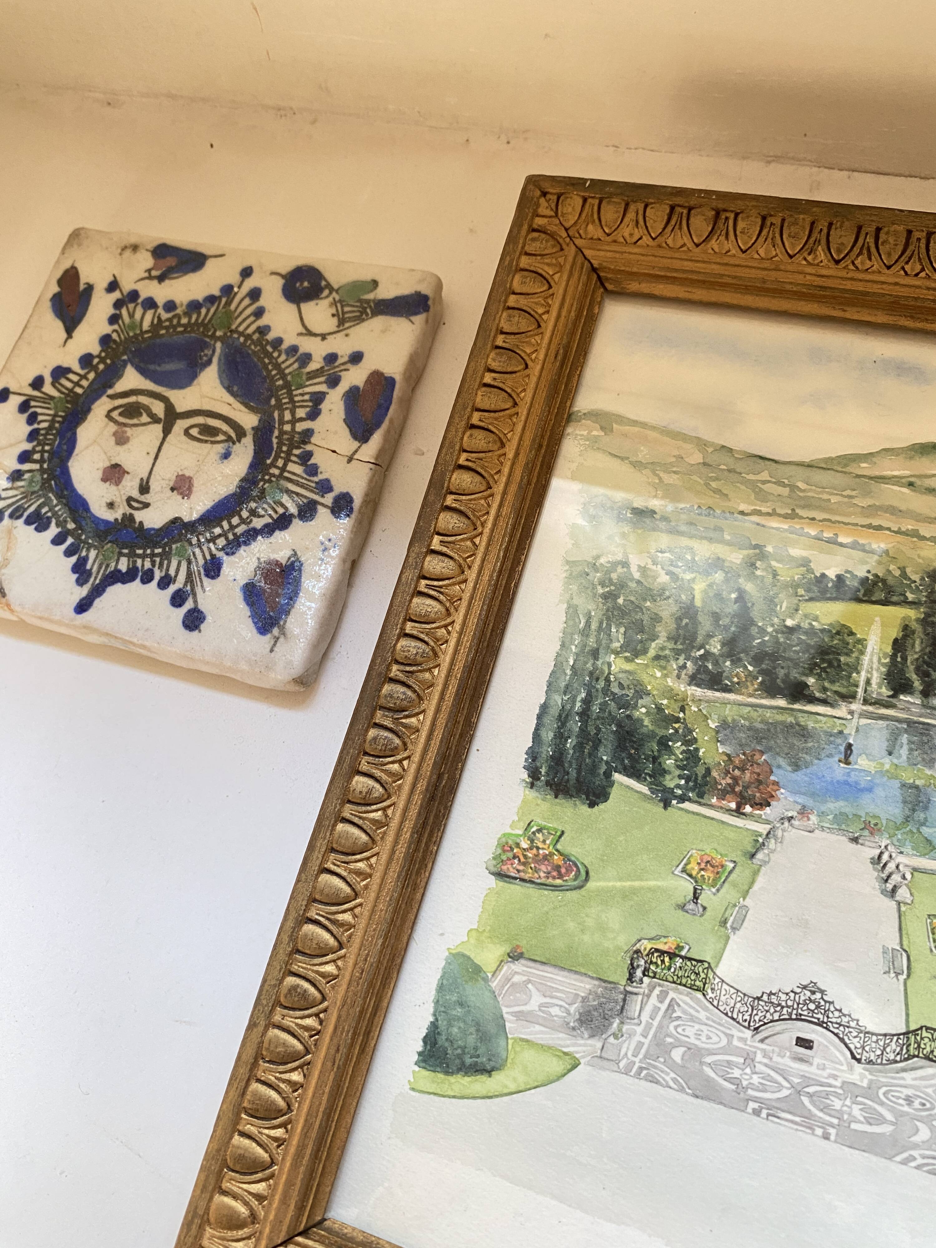 Illustration of a "French garden" under glass