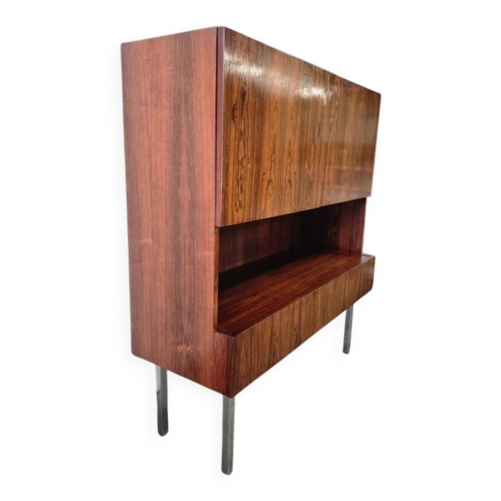 Cabinet vintage en palissandre / bar / meuble mural