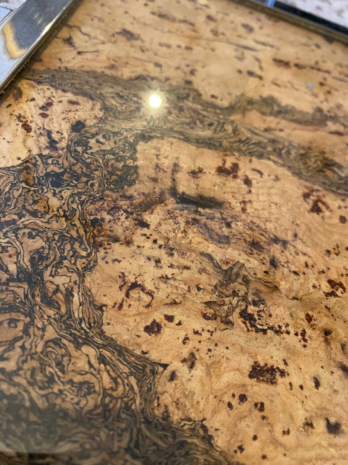 Plateau décoratif en bois