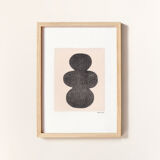 Duo of paintings on paper M636 M631 signed Eawy