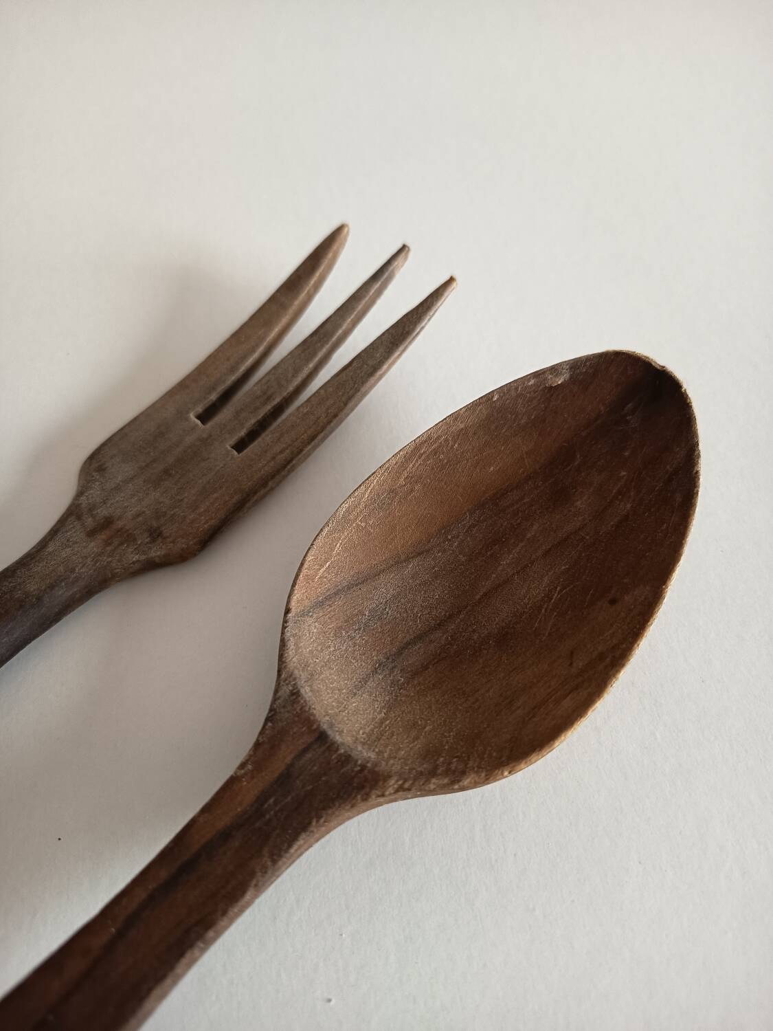 Wooden salad servers