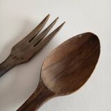 Wooden salad servers