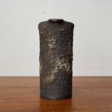 Brutalist Carafe Vase West German in Fat Lava Ceramic from the 1960s by Jopeko