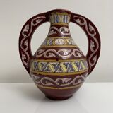 Ceramic handle vase Tunisia? TIssier? Nabeul? Ben Sedrine