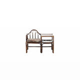 Bamboo and rattan bench