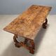 Old refectory table in walnut, Italy, 20th century