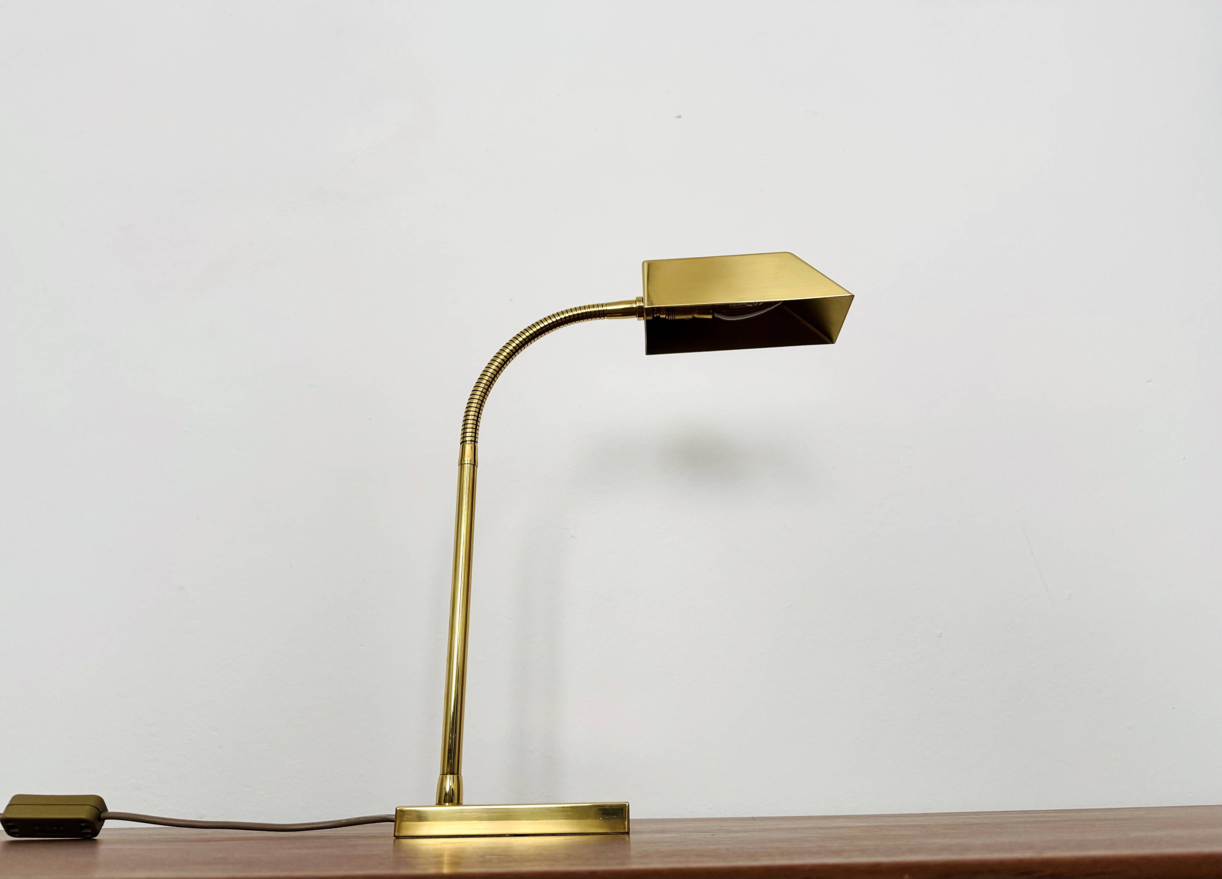 Brass Table Lamp by Vereinigte Werkstätten Collection