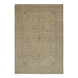 Tapis anatolien anatolien noué à la main unique en son genre Tapis de laine beige 283 cm x 395 cm