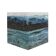 Contemporary Blue Stucco Marble Spanish Square Side Table