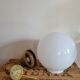 XXL opaline globe hanging lamp