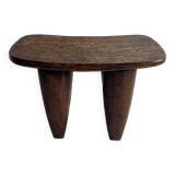 African Senufo Sculptural Stool M in Solid Wood – Organic Design