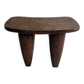 African Senufo Sculptural Stool M in Solid Wood – Organic Design