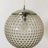 Rare designer glass Space Age pendant lamp by Rolf Krüger for Staff, Germany, 1970s