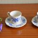Lot of 2 cups and sub-cups Sarreguemines