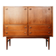 Scandinavian teak cabinet bar with integrated secretary, 1960s.