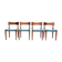 Set de 4 chaises de salle à manger par C. Linneberg pour B. Pedersen Danemark 1970