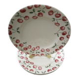 Ensemble de 4 assiettes plates cerise EIT England