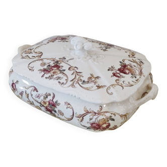 Antique Ironstone earthenware vegetable dish, Cauldon – Victorian era