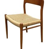 Set of 4 JL Moller model 75 chair by Niels Otto Moller Danish Design