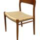 Set of 4 JL Moller model 75 chair by Niels Otto Moller Danish Design