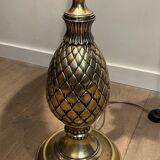 Lampadaire de parquet ananas en laiton