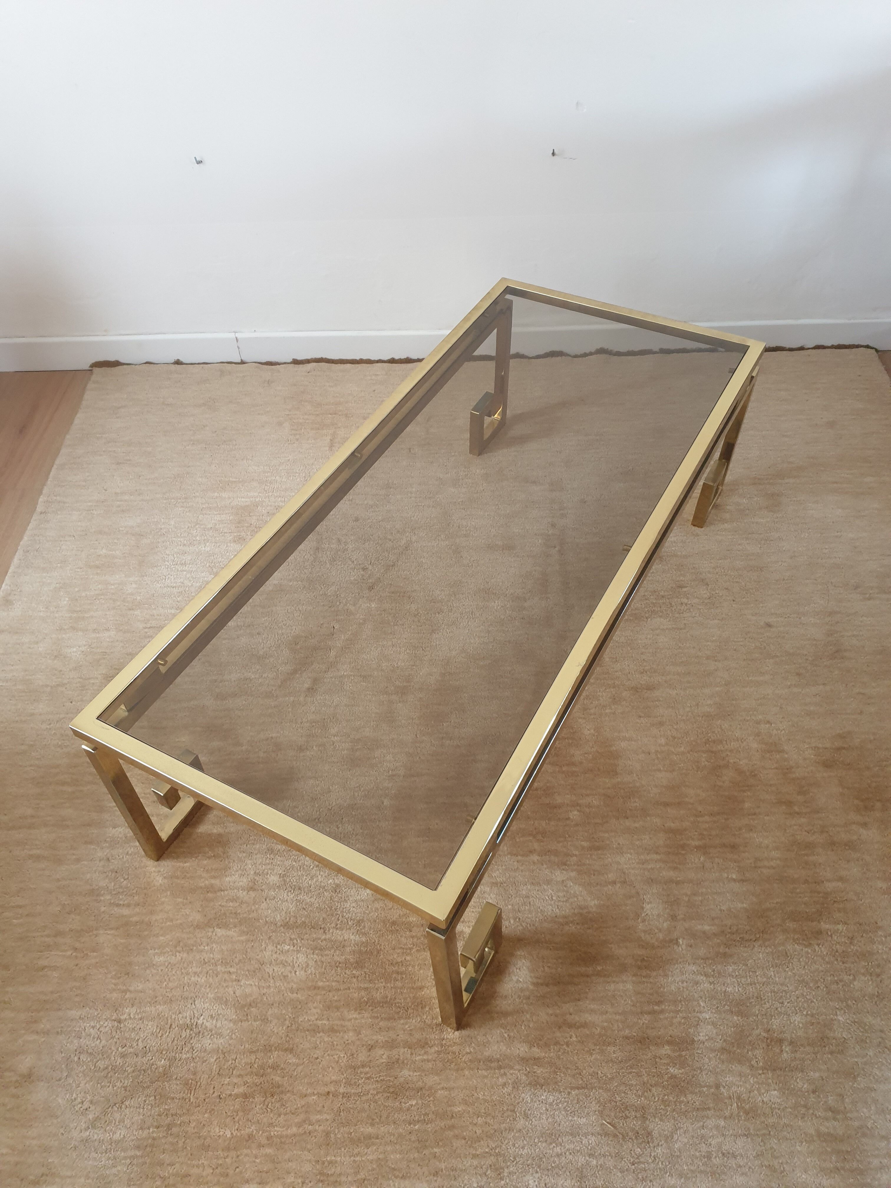 Brass coffee table