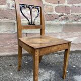 Vintage Alsatian peasant chair from the Directory period