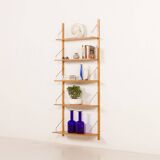 Danish mid-century oak shelving unit in Cadovius style, 1970s