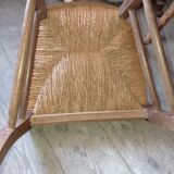 Old straw chair