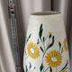 Hand painted daisies vase
