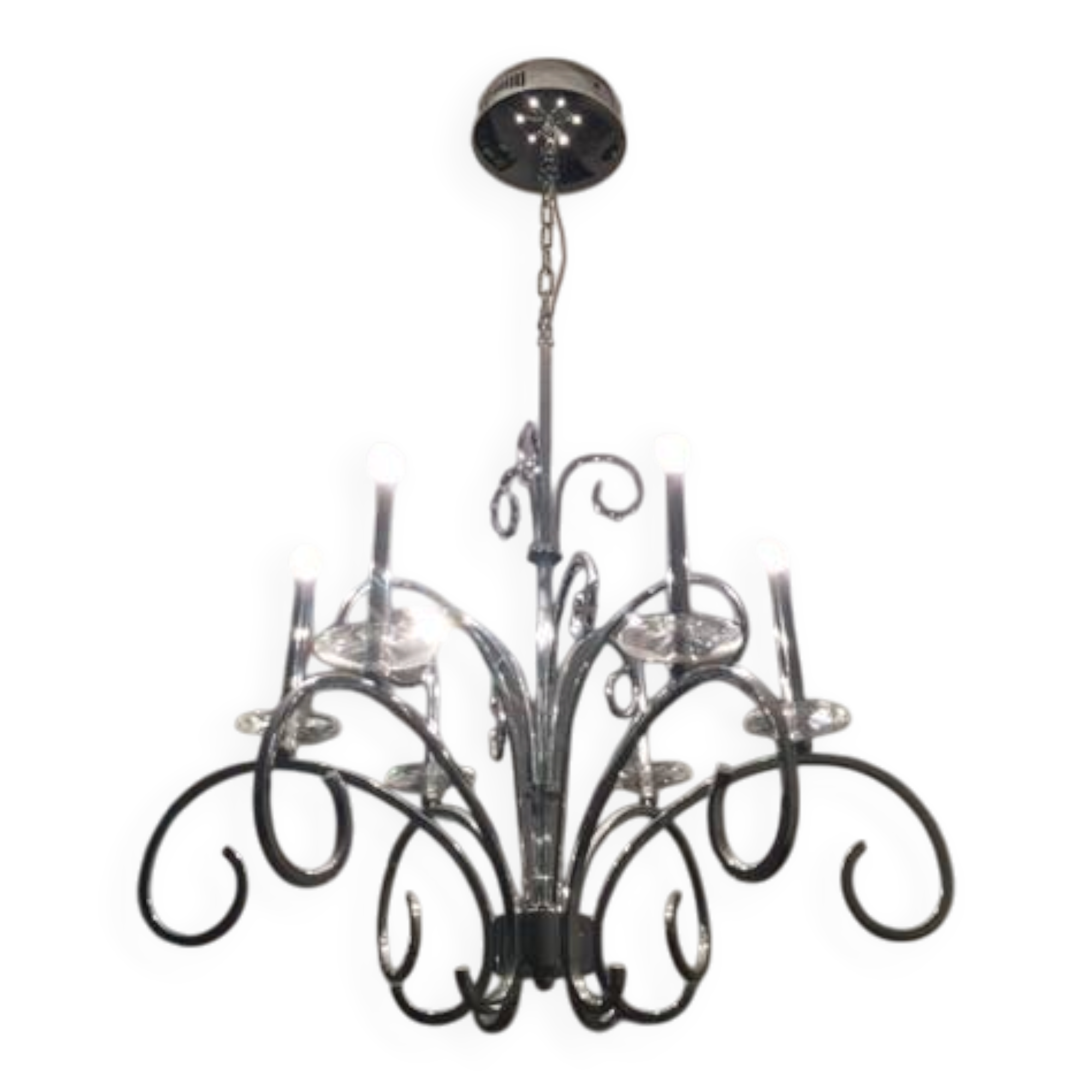 Metal chandelier