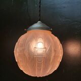 Art Deco glass suspension