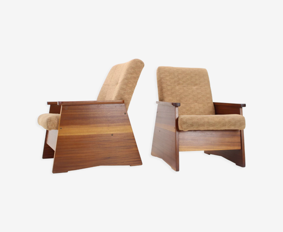Paire de fauteuils Tchécoslovaquie, années 1970