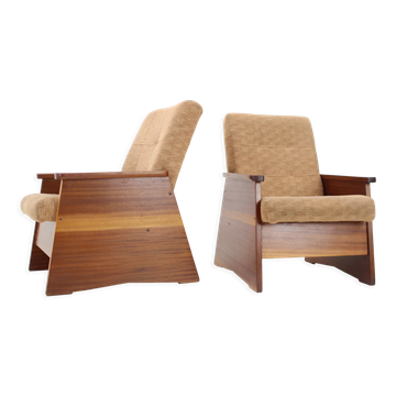 Pair of armchairs czechoslovakia, 1970s