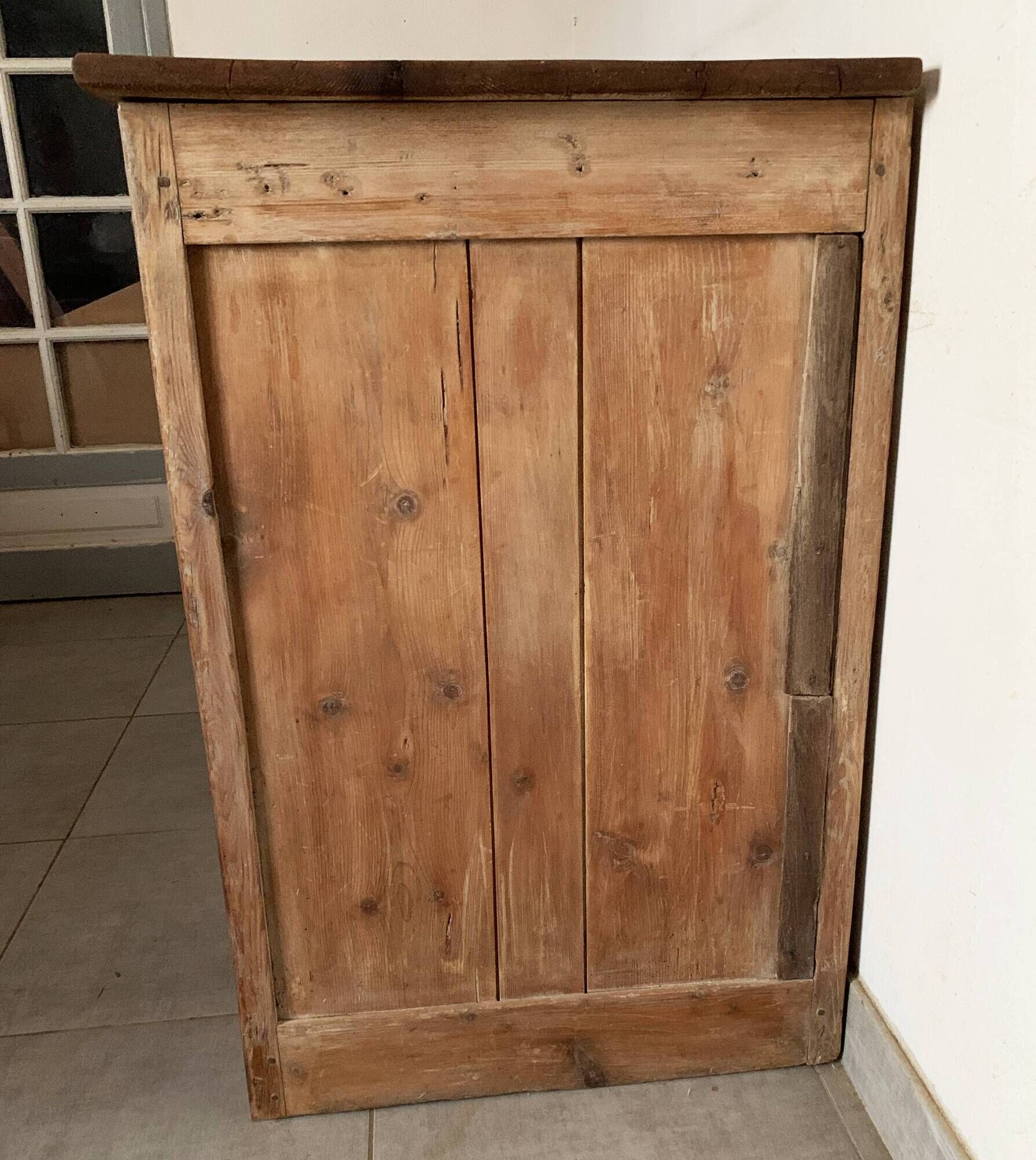 Vintage parisian buffet of the 50s in oak wood