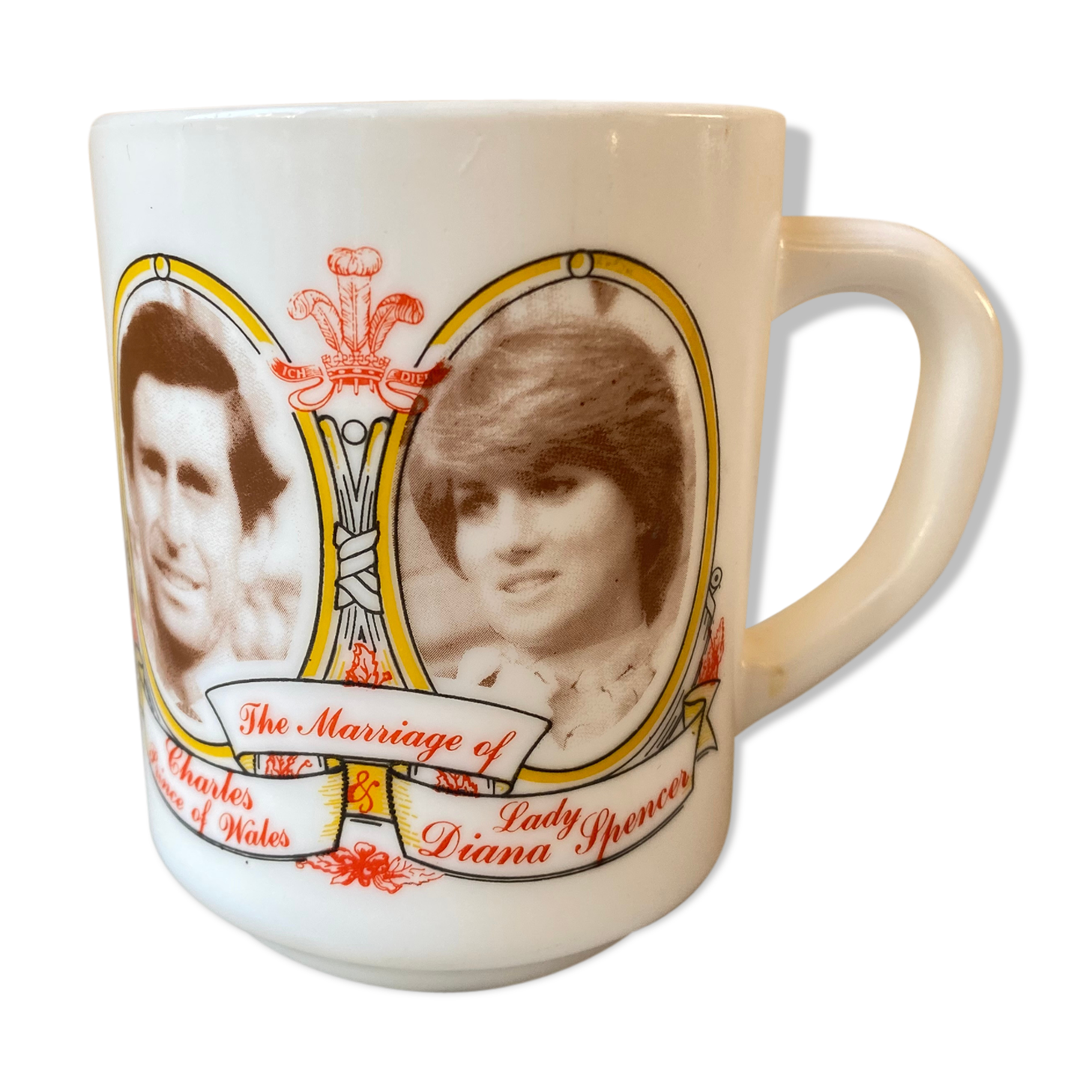 Mug cup arcopal collector's wedding Prince Charles ' Diana 1984
