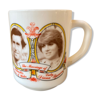 Mug cup arcopal collector's wedding Prince Charles ' Diana 1984