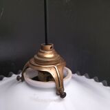 Opaline glass pendant light