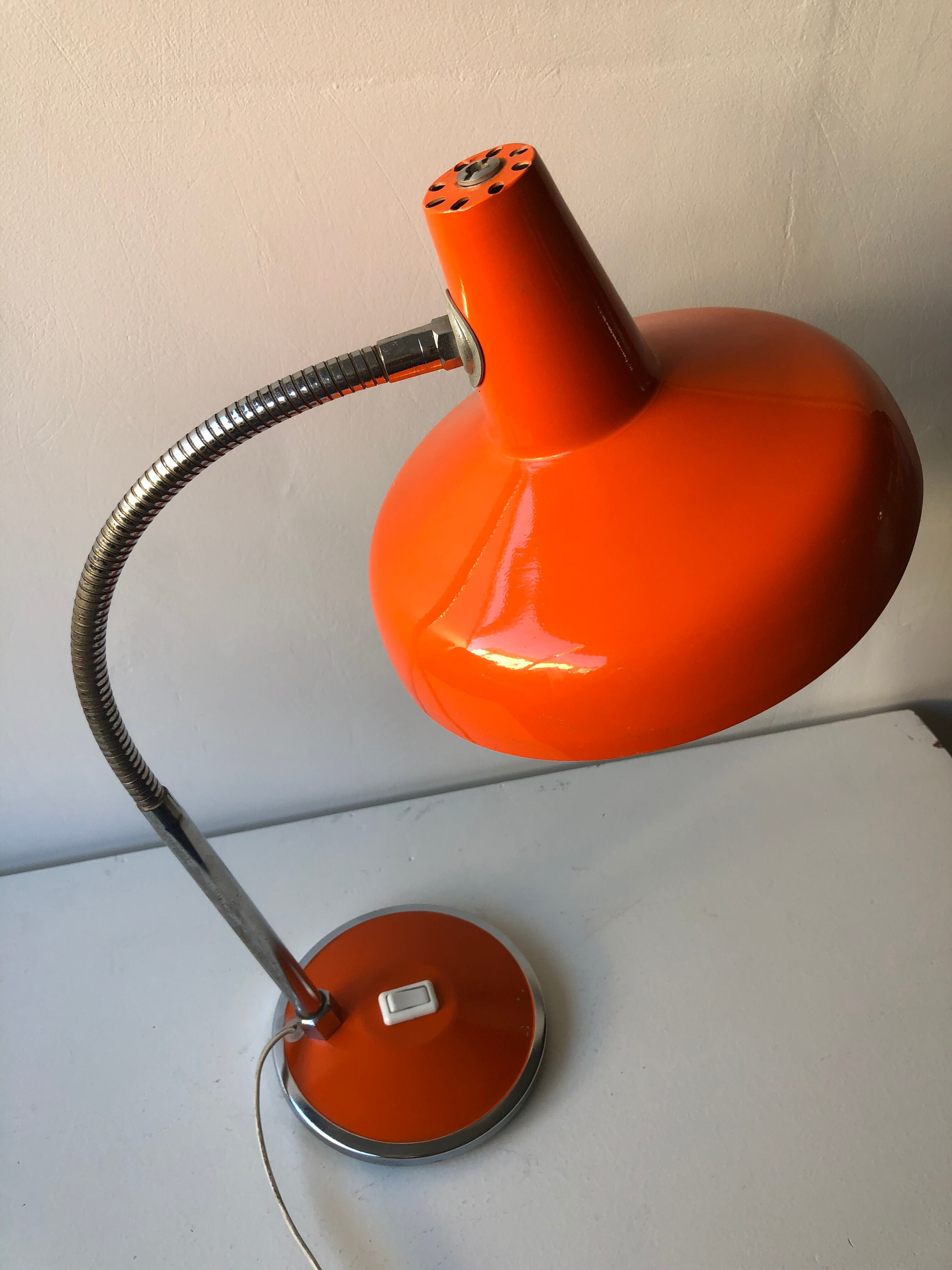 Vintage orange lamp