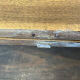 Directoire half-moon walnut dining table